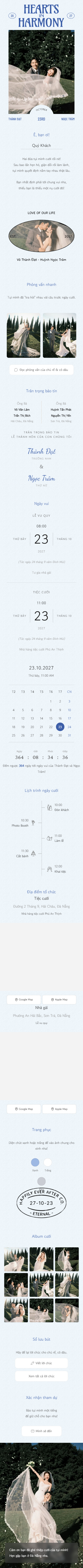 Toàn bộ Thiệp cưới Thiên Thanh
